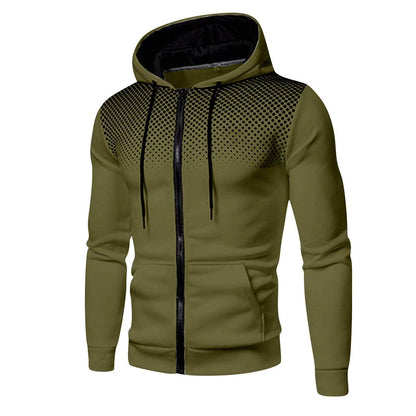 Heren Vest met Capuchon – Slim Fit – Zachte Gebreide Stof – Rits – Casual Stijl