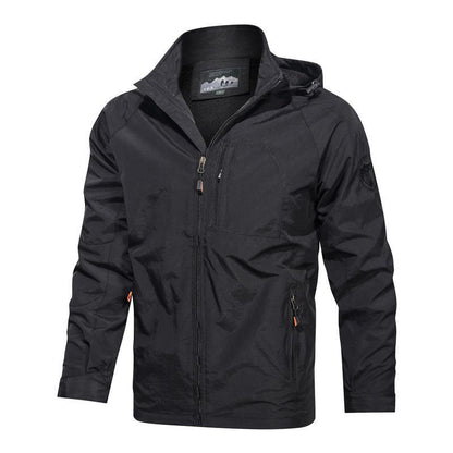 Heren Hooded Jacket – Winddicht – Regular Fit – Met Capuchon en Ritszakken