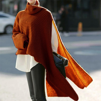 Caya | Stijlvolle Gebreide Poncho Coltrui