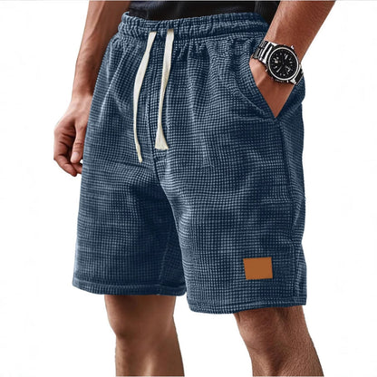 Heren short – Relaxte Pasvorm – Zachte ademende stof – Trekkoord