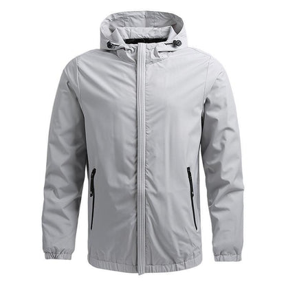 Heren Jas met Capuchon – Regular Fit – Waterafstotend – Rits – Zakken – Casual