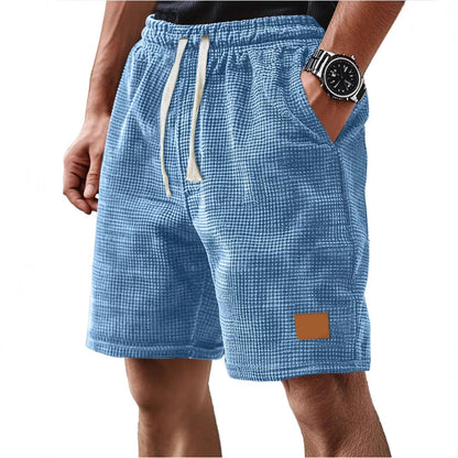 Heren short – Relaxte Pasvorm – Zachte ademende stof – Trekkoord