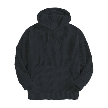 Lennart | Casual Losse Geribde Hoodie