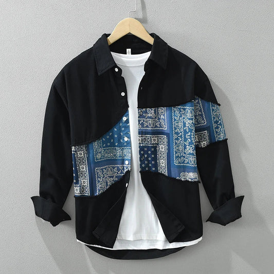 Fendral | Trendy Patchwork Overhemd
