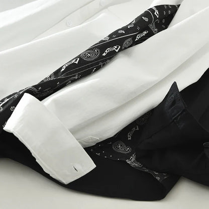 Roanric | Trendy Patchwork Overhemd