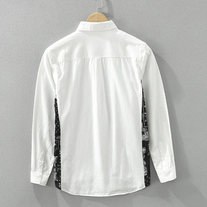 Roanric | Trendy Patchwork Overhemd