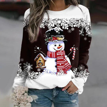 Lexxi | Dames Sneeuwman Kerst Trui