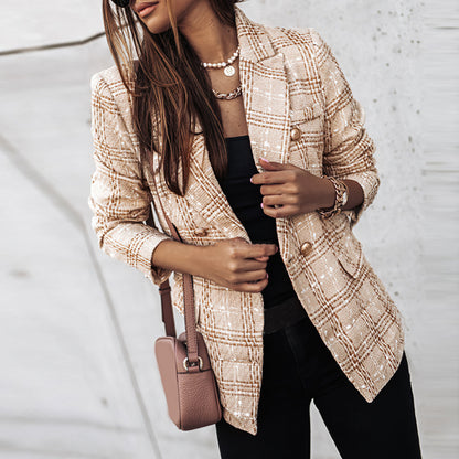 Otylia | Elegante Geruite Blazer