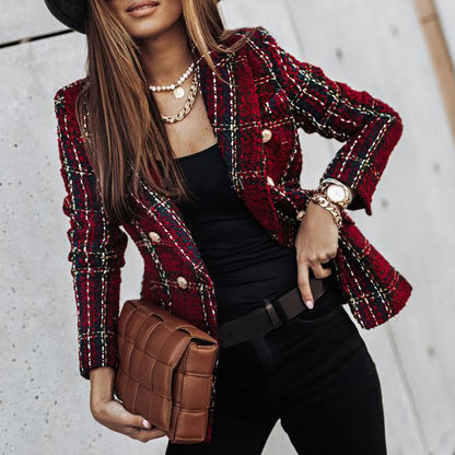 Otylia | Elegante Geruite Blazer