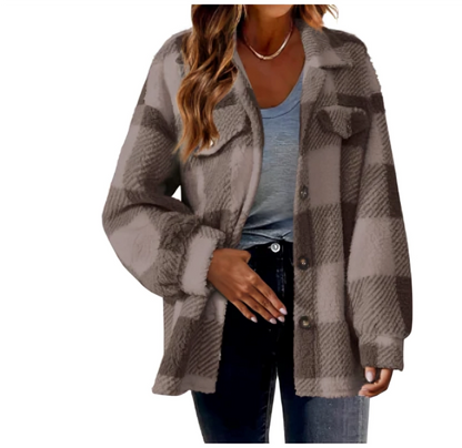 Elizabeth | Geruite Winterjas Dames