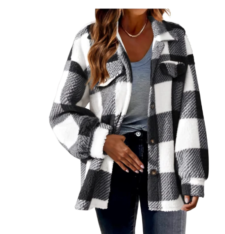Elizabeth | Geruite Winterjas Dames