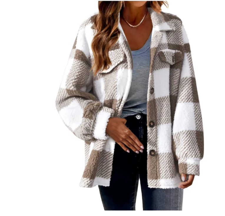 Elizabeth | Geruite Winterjas Dames