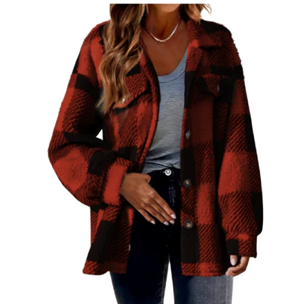 Elizabeth | Geruite Winterjas Dames