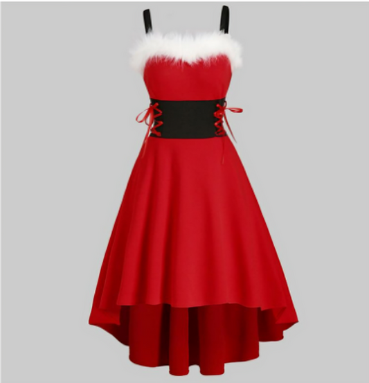 Pasbie | Feestelijke Winter Kerstjurk