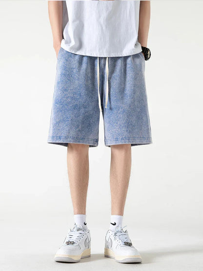 Heren Shorts – Relaxte Pasvorm – Ademend Textiel – Trekkoord