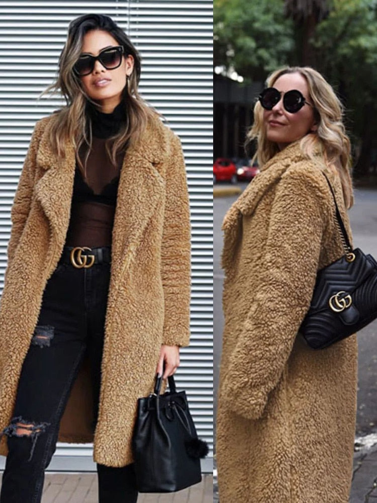 Minna | Casual Lange Warme Jas