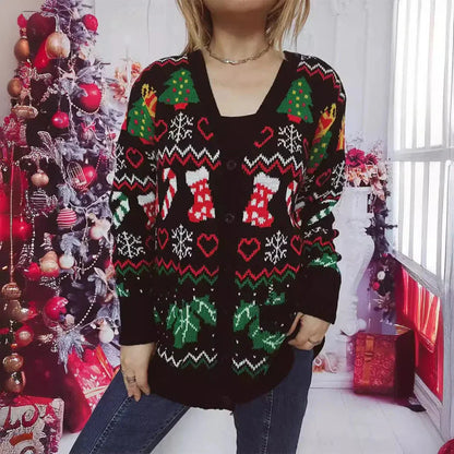 Rumi | Vrolijke Kerst Cardigan