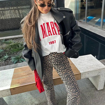 Ellie | Luipaardprint Broek