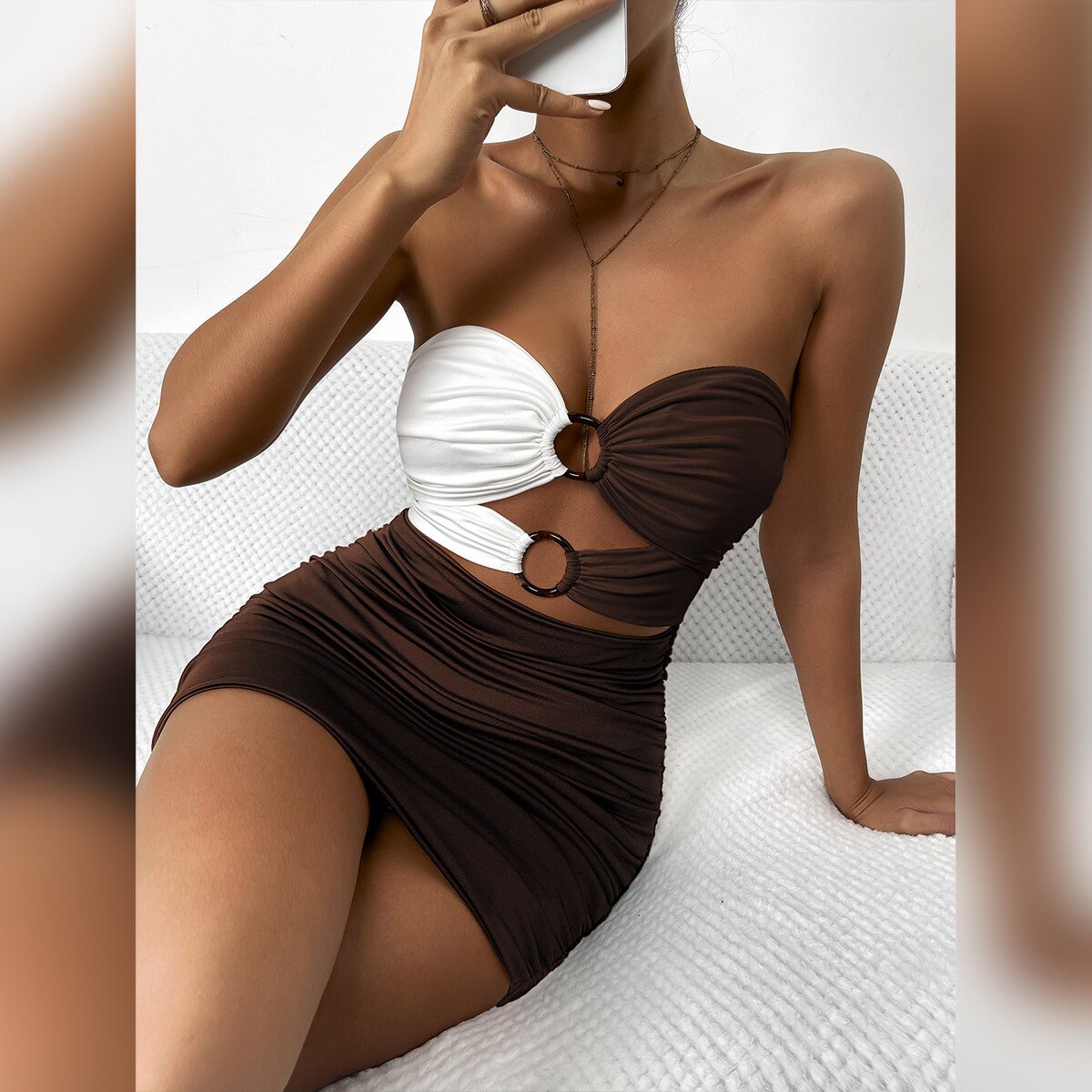 Daphna | Strapless Mini Jurk