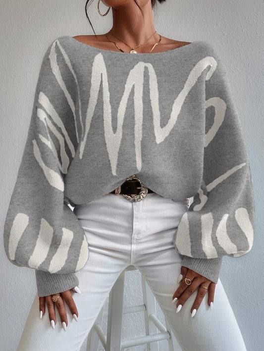 Jarvia | Trendy Grafische Trui