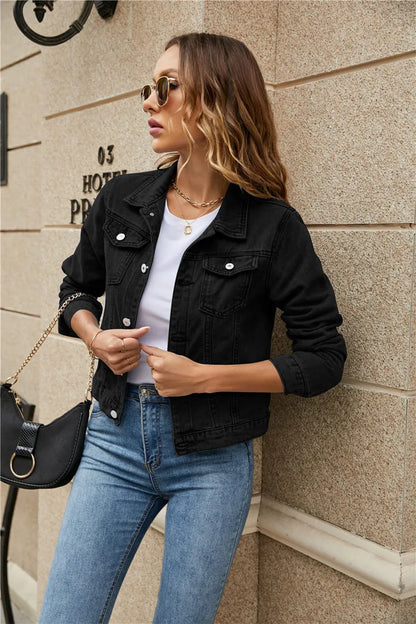Cessie | Trendy Kort Spijkerjack