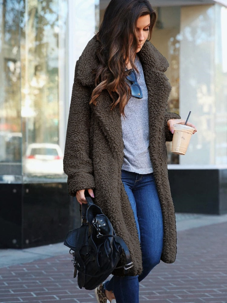 Minna | Casual Lange Warme Jas