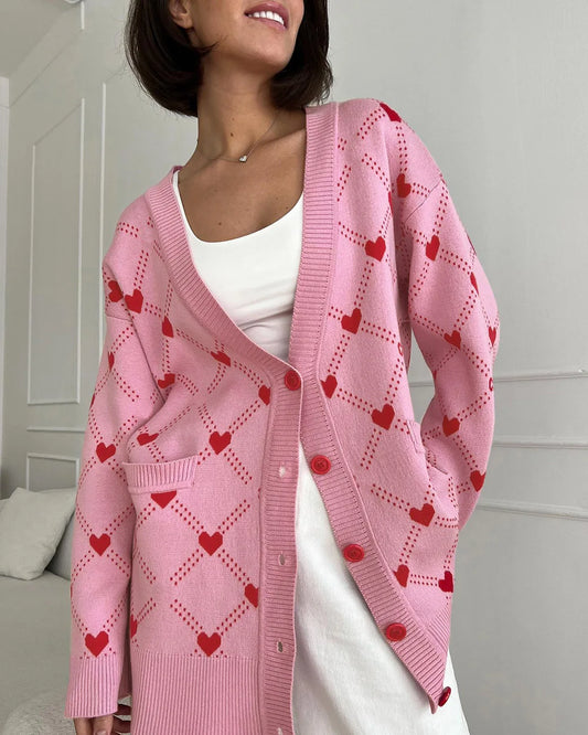 Kalin | Hartjes Patroon Vest