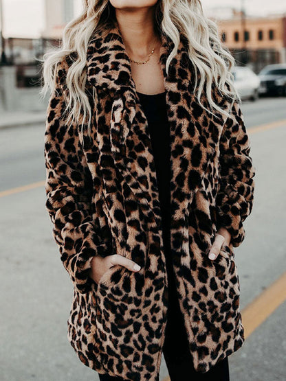 Dolica | Trendy Jas Met Luipaardprint