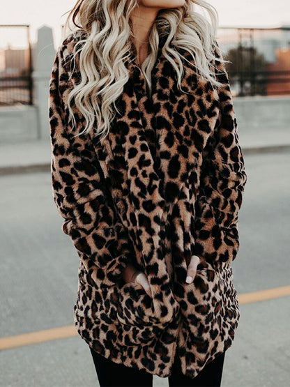 Dolica | Trendy Jas Met Luipaardprint