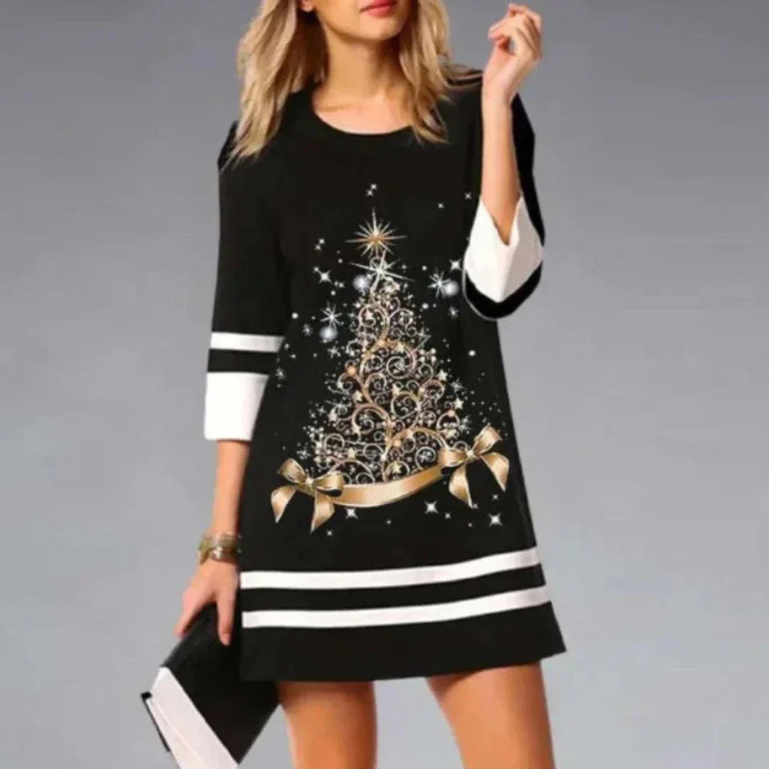 Fenela | Casual Kerst Tuniek Jurk