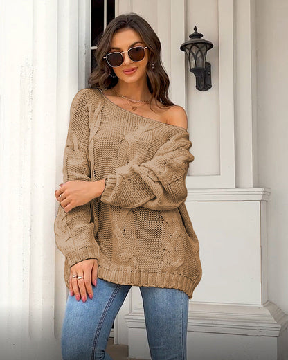 Mirilla | Gebreide Off-shoulder Trui