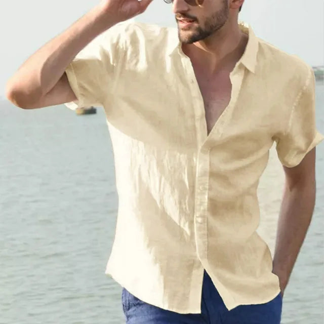 Ansel | Casual Korte Mouw Overhemd