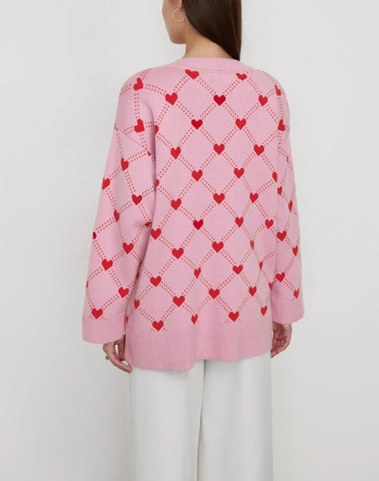 Kalin | Hartjes Patroon Vest
