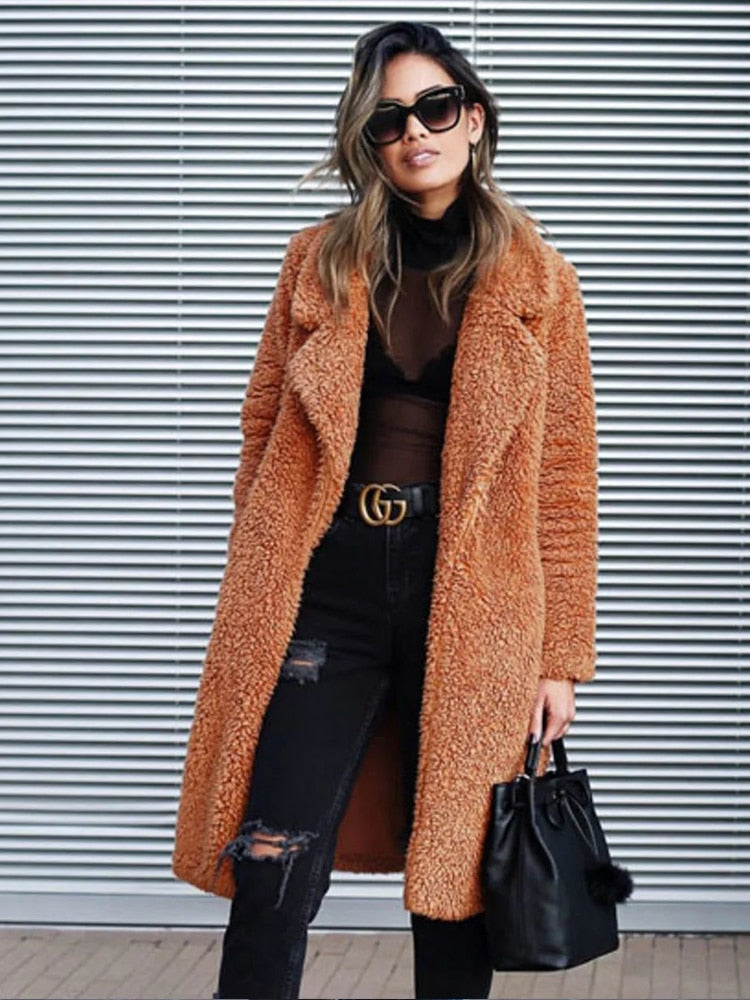 Minna | Casual Lange Warme Jas