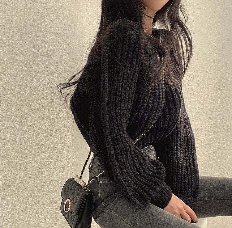 Loulou | Gebreide Cropped Trui
