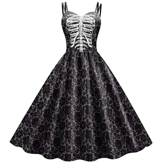 Selisse | Gotische Print Jurk