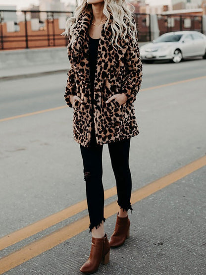 Dolica | Trendy Jas Met Luipaardprint