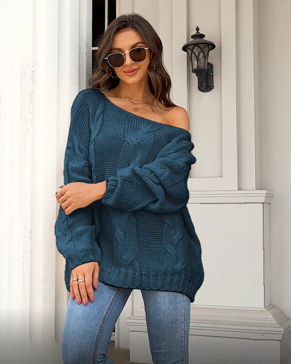 Mirilla | Gebreide Off-shoulder Trui