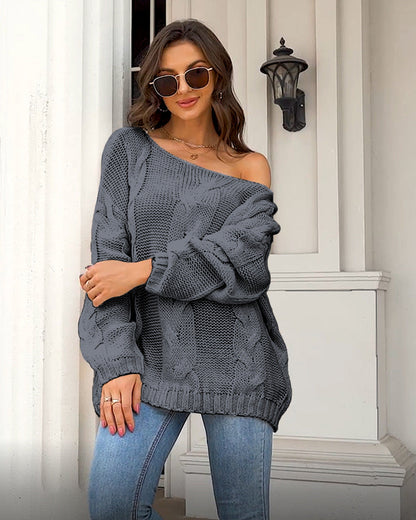 Mirilla | Gebreide Off-shoulder Trui