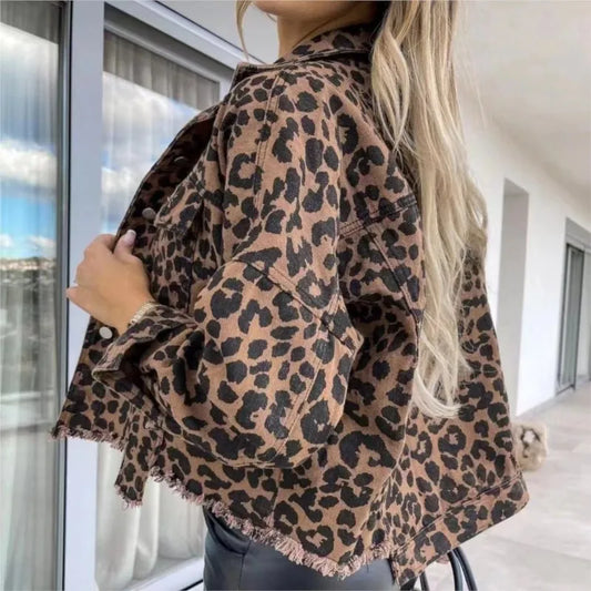 Kammie | Trendy Jas met Luipaardprint
