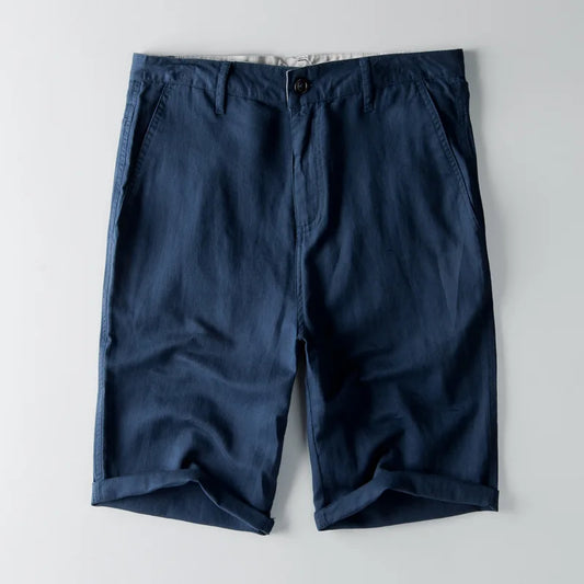 Heren Short – Relaxed Fit – Ademende Stof – Kniehoogte met Zakken