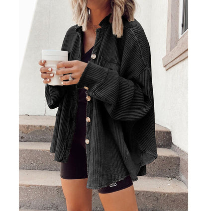 Alexie | Casual Oversized Geribde Jas