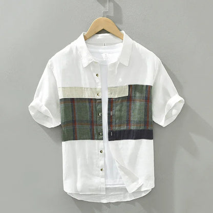 Malden | Casual Patchwork Overhemd