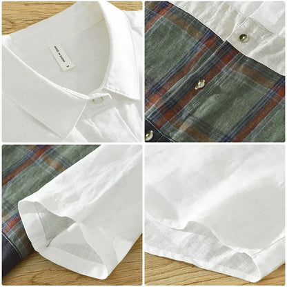 Malden | Casual Patchwork Overhemd