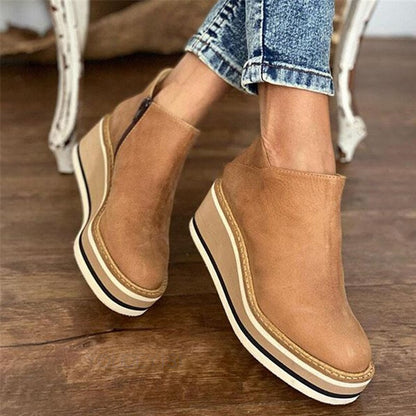 Merriane | Trendy Enkelhoge Plateau Schoenen