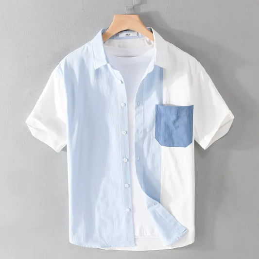 Corban | Patchwork Overhemd