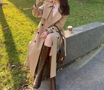 Jeni | Elegante Lange Trenchcoat