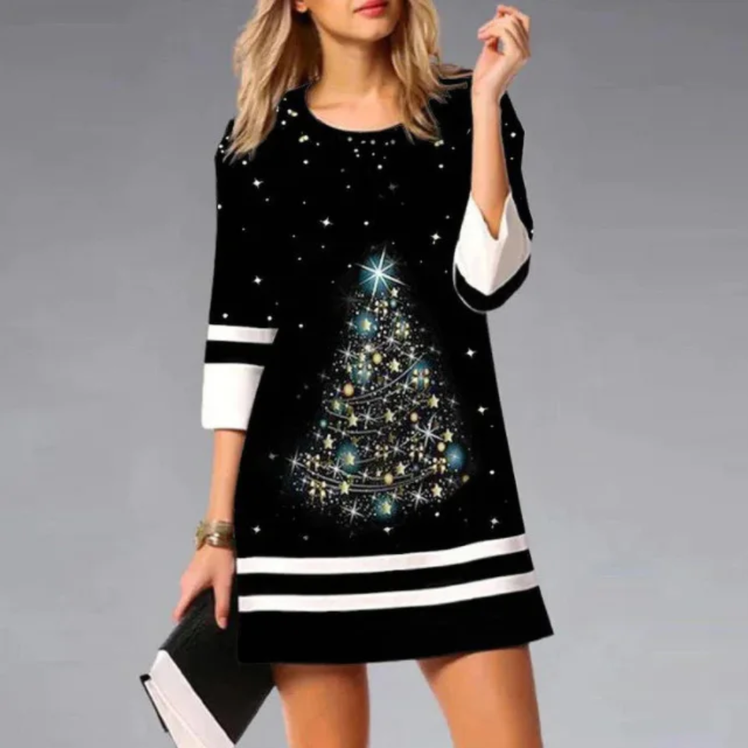 Fenela | Casual Kerst Tuniek Jurk