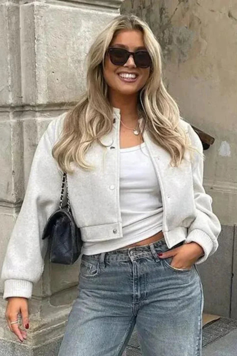 Ria | Trendy Gekorte Bomberjack