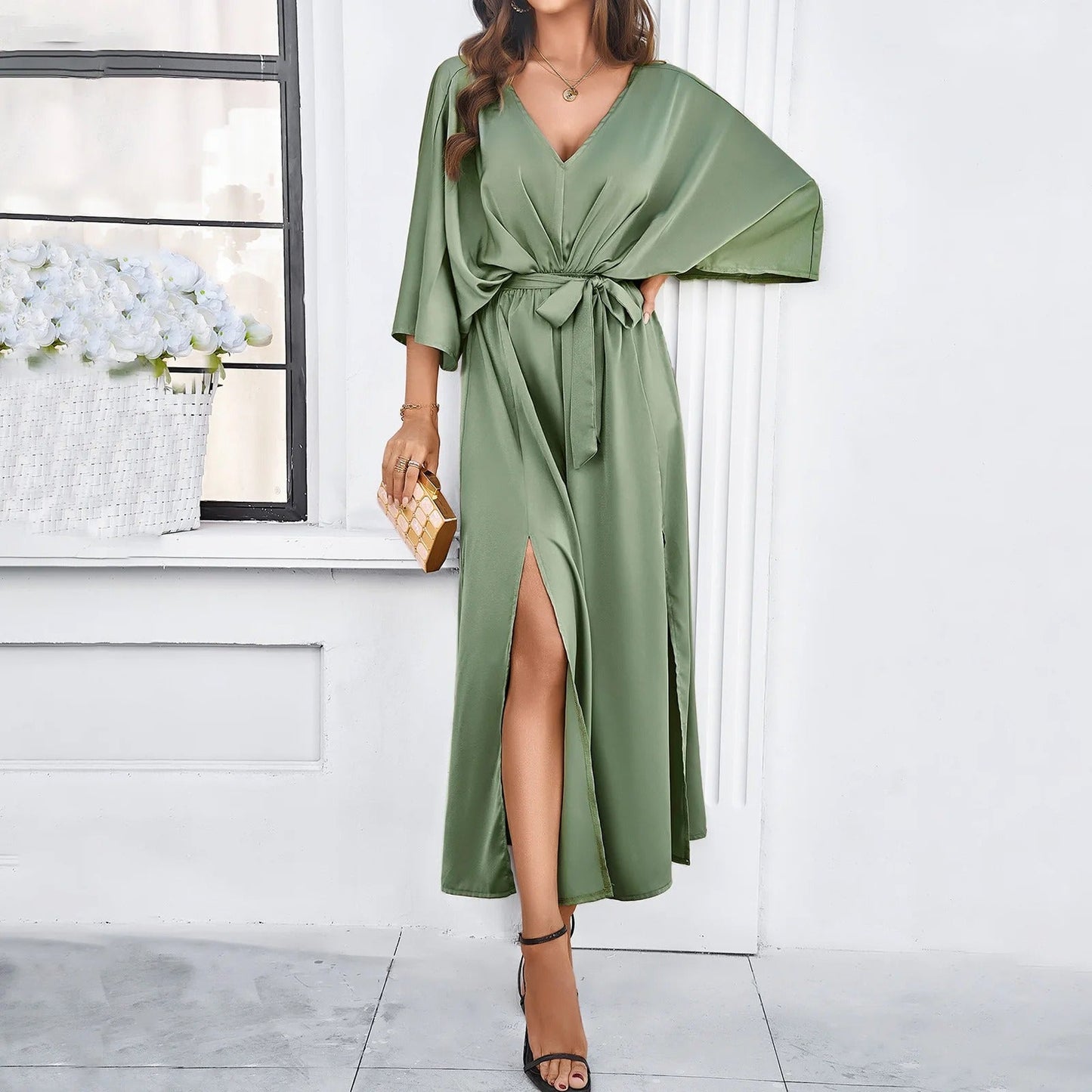 Julia - Elegante Satijnen Jurk